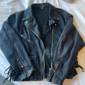 FP Biker Style Denim Jacket